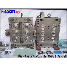 6-Cavity 40g Wide Bouche Bouteille Pet Preform Injection Mold